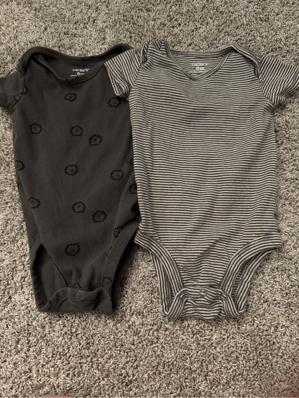 Set of two carters 6m onesies